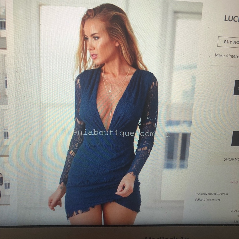 Lucky charm 2.0 dress (navy)